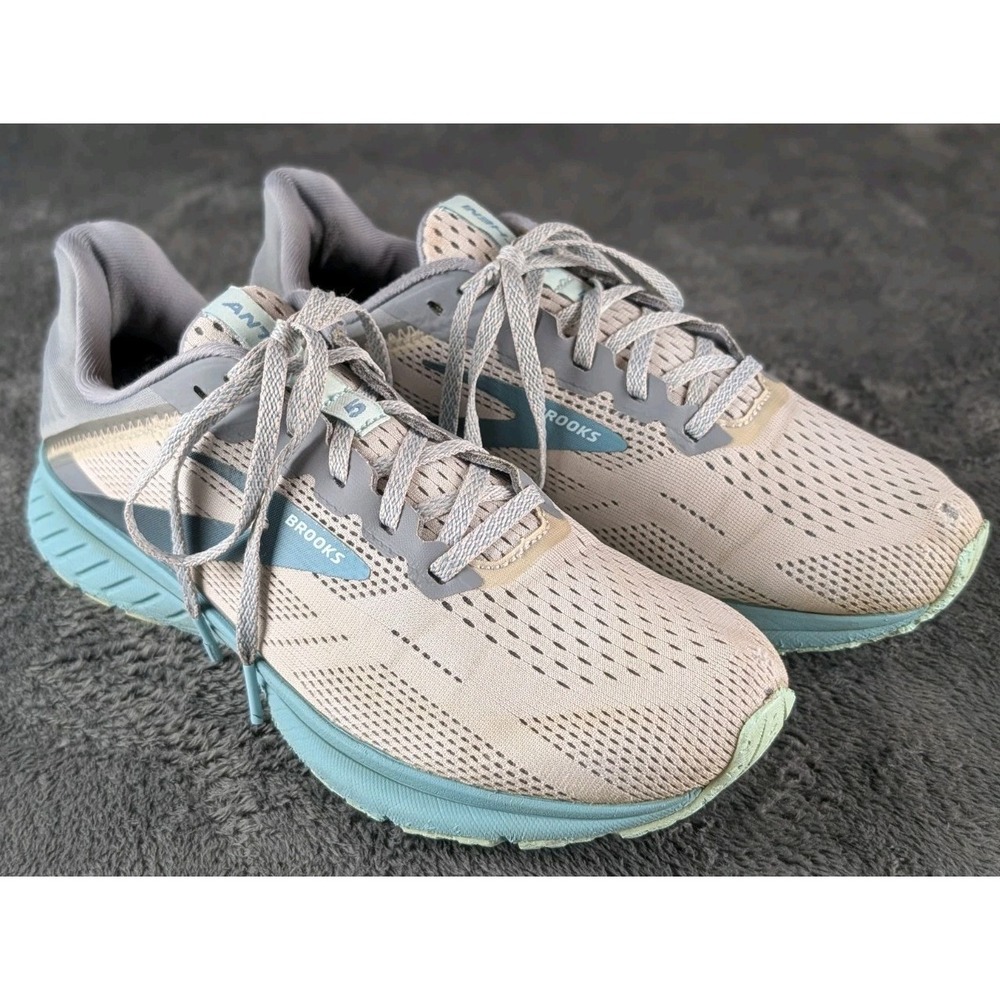 Brooks Anthem 5‎ Women's Running Shoes Gray Blue Athletic Sneakers Size 8.5